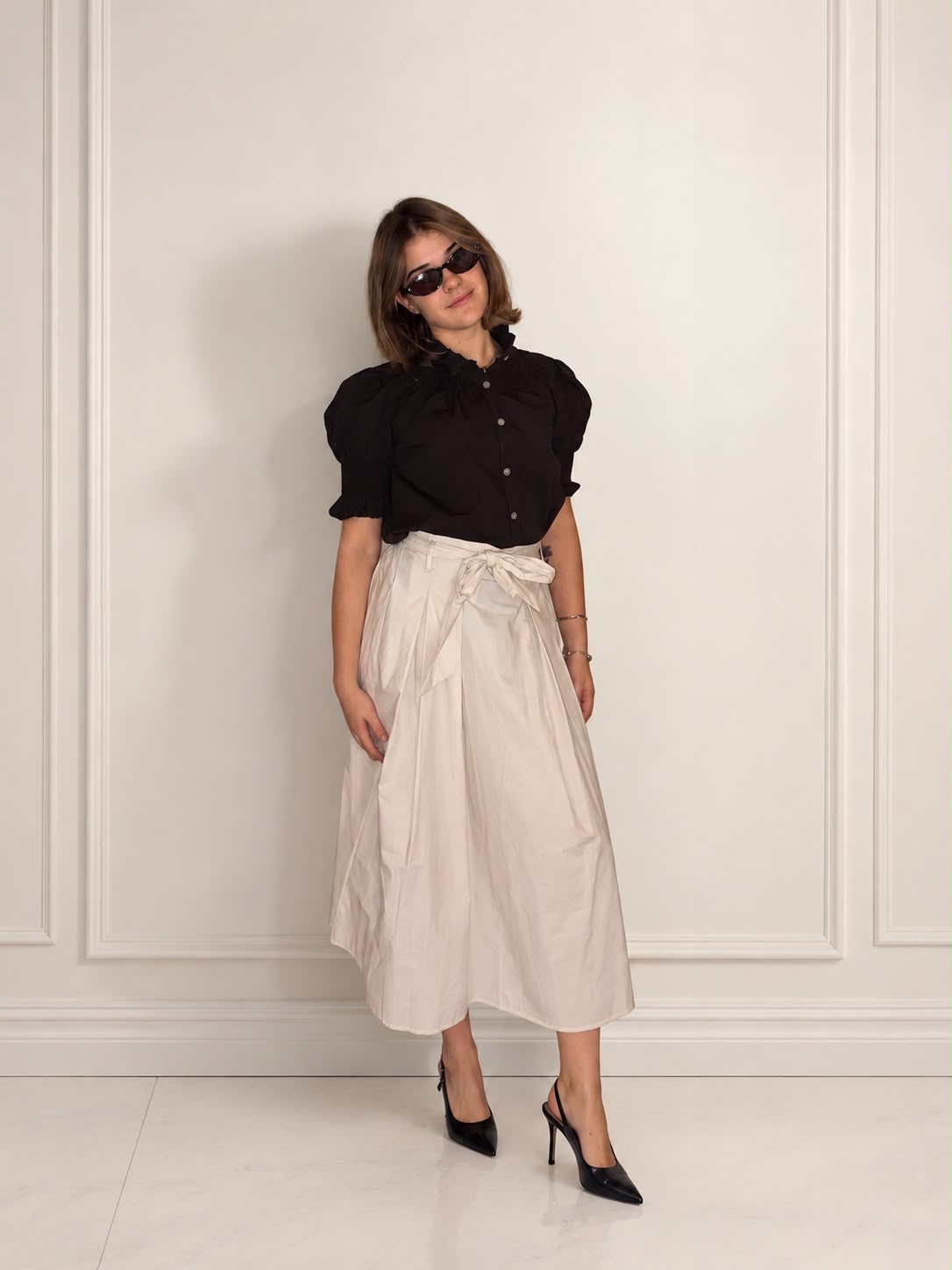 FALDA CORTE MIDI LAZO TALLA UNICA
